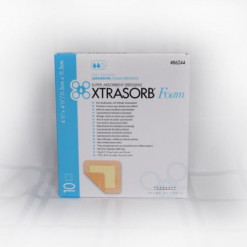 Xtrasorb Foam Dressing with Adhesive Border 4.5