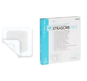 Xtrasorb HCS Adhesive Border Dressing 3" x 3" - #86433